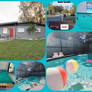 Entirehouse W/bush Garden View_private Heated Pool Tampa